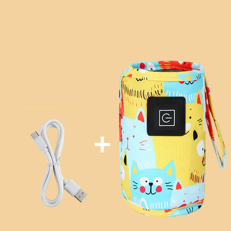 Milk Bottle Insulation Sleeve USB Three Gear Heating For Portable Use