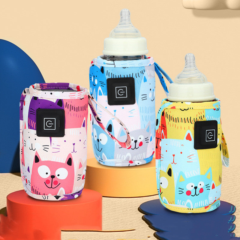 Milk Bottle Insulation Sleeve USB Three Gear Heating For Portable Use