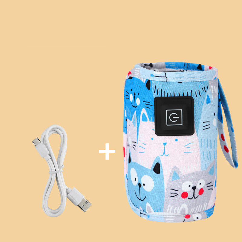 Milk Bottle Insulation Sleeve USB Three Gear Heating For Portable Use