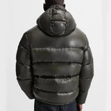 Black Down Hooded Short Coat – Warm and comfortable