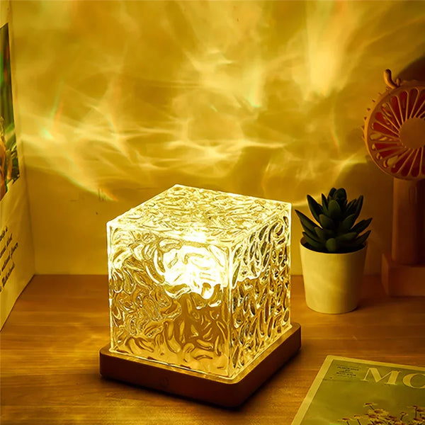16-Color LED Ripple Night Light with Remote-1
