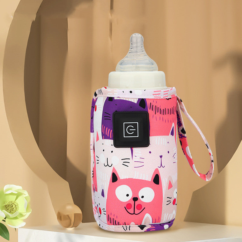 Milk Bottle Insulation Sleeve USB Three Gear Heating For Portable Use