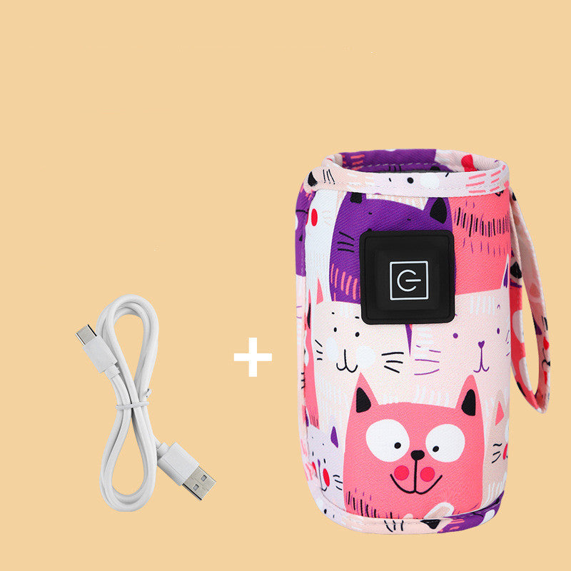Milk Bottle Insulation Sleeve USB Three Gear Heating For Portable Use