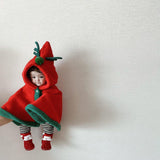 Baby Christmas Thickened Cape Cloak