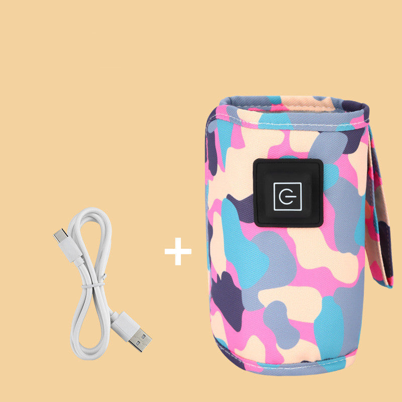 Milk Bottle Insulation Sleeve USB Three Gear Heating For Portable Use