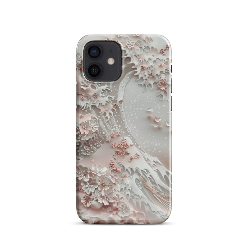 Great Wave White Phone case for iPhone-8