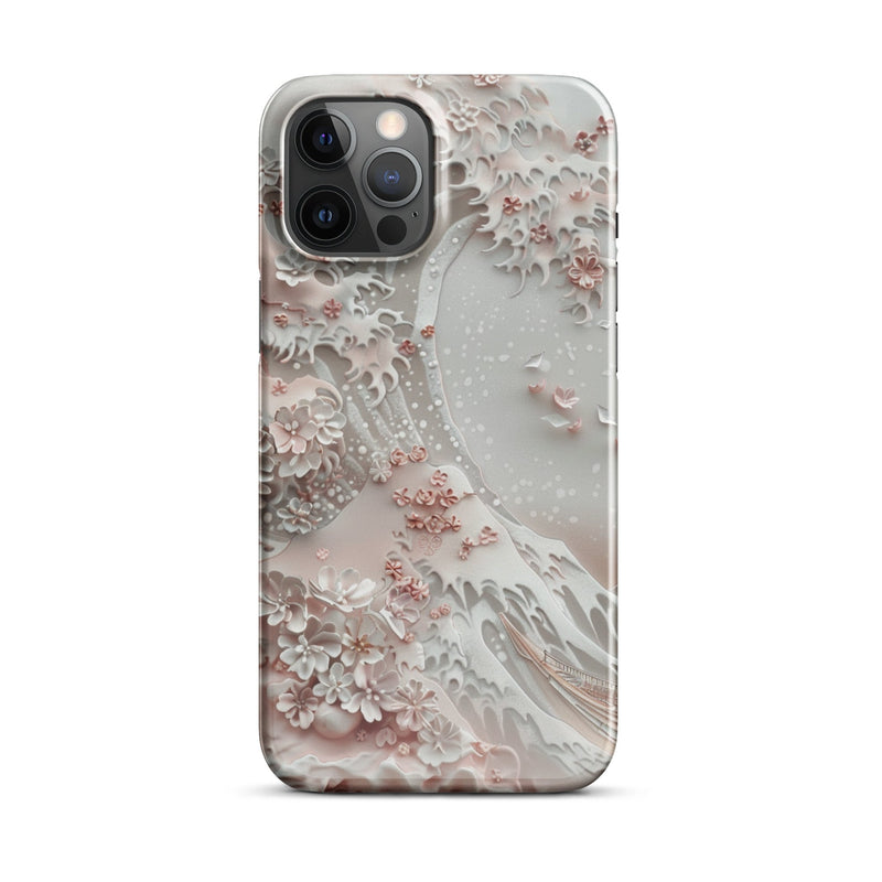 Great Wave White Phone case for iPhone-12