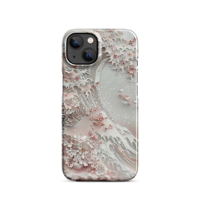 Great Wave White Phone case for iPhone-16