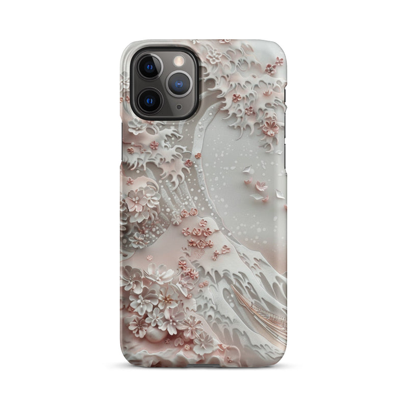 Great Wave White Phone case for iPhone-3