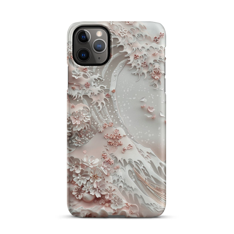 Great Wave White Phone case for iPhone-5