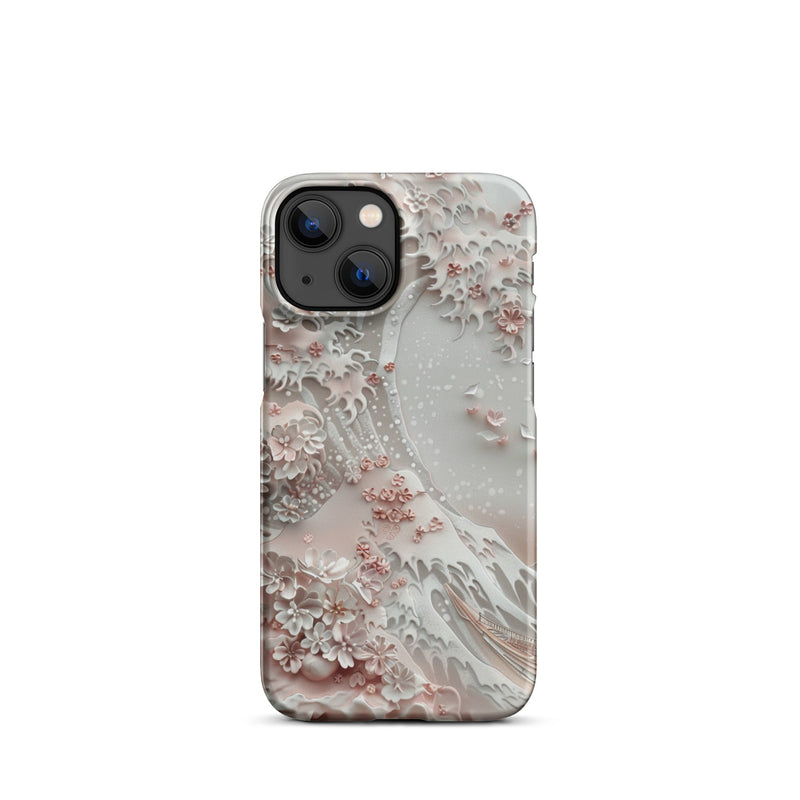 Great Wave White Phone case for iPhone-15