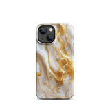 Gold Marble Phone case for iPhone-15